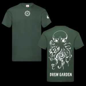 Green Octopus Fitted T-Shirt